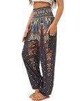 Load image into Gallery viewer, Harem Pants- High Waist Yoga Boho Trousers with Pockets - Personal Hour for Yoga and Meditations 
