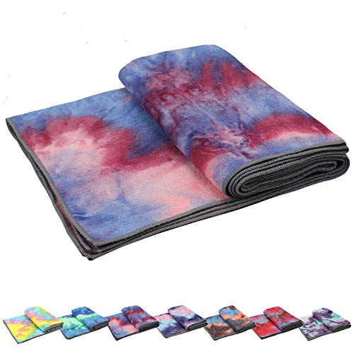 Yoga Towels - Non Slip Hot Yoga Towel Skidless Waffle Texture - Personal Hour for Yoga and Meditations 