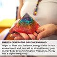 Load image into Gallery viewer, Energy Generator Orgone Pyramid for E-Energy Protection & Healing- meditation orgonite pyramids/crystal chakra - Personal Hour for Yoga and Meditations 
