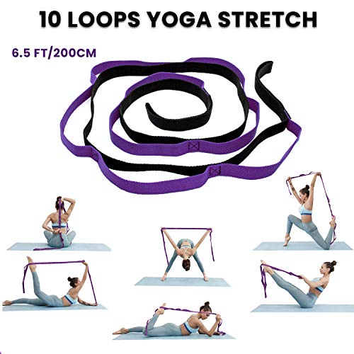 Yogi Gift - Yoga Set Beginner Equipment  Fitness Yoga Ball - Yoga Blocks - Stretch Strap Resistance Loop Bands - Personal Hour for Yoga and Meditations 