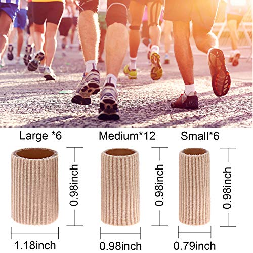 24 Pieces Yoga Toes Cushion Tube - Personal Hour for Yoga and Meditations 