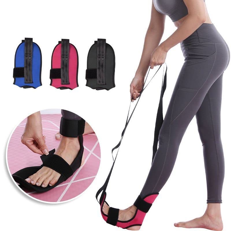 Yoga Foot & Leg Stretch Strap,Foot and Calf Stretcher Belt with Loops - Personal Hour for Yoga and Meditations 