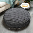 Load image into Gallery viewer, Meditation Cushion - Boho Stripe Style - Comfy For Long Hours Zen Sessions - Personal Hour for Yoga and Meditations 
