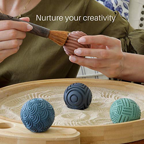 Meditation Gifts - Sand Zen Garden Tools and Accessories Box Set for Office Desktop - Personal Hour for Yoga and Meditations 