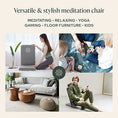 Load image into Gallery viewer, Meditation Cushion - Folding Meditation Floor Chair with Back Support- Portable & Adjustable Backrest Long-Lasting Meditation Chair for Floor Seating and Yoga - Personal Hour for Yoga and Meditations 
