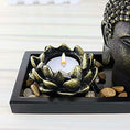 Load image into Gallery viewer, Zen Gifts - Tabletop Zen Rock Garden with Buddha and Tea Light Candle Holder - Personal Hour for Yoga and Meditations 
