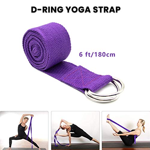 Yogi Gift - Yoga Set Beginner Equipment  Fitness Yoga Ball - Yoga Blocks - Stretch Strap Resistance Loop Bands - Personal Hour for Yoga and Meditations 