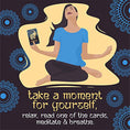 Load image into Gallery viewer, Gift for Yoga Lovers - Self Care Gift For Women or Men - Stress Relief Cards for Meditation Relaxation - Natural Anxiety Relief Gift - Personal Hour for Yoga and Meditations 
