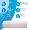 Load image into Gallery viewer, Half Moon Yoga Bolster Semi-Roll Pillow - Personal Hour for Yoga and Meditations 
