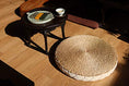 Load image into Gallery viewer, Handmade Round Straw Floor Meditation Cushion - Traditional Japanese Style Yoga Mat - Personal Hour for Yoga and Meditations 
