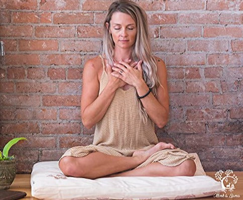 Long Meditation Sessions - Floor Pillow Zen Mat - Perfect for Long Meditation Sessions