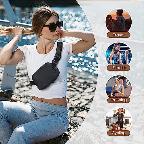 Waterproof Crossbody Belt Bag for Women Fashion Waist Packs with Adjustable Strap for Sport - Personal Hour for Yoga and Meditations