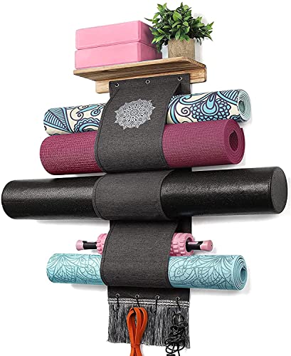 Yoga Mat Holder - Yoga Mat Storage Rack with 3 Sizes - Personal Hour for Yoga and Meditations 
