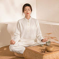 Load image into Gallery viewer, Meditation Clothes - Tai Chi Uniform Chinese Traditional Zen Meditation Suit Martial Arts Kung Fu Clothes Morning Exercises Outfit - Personal Hour for Yoga and Meditations 
