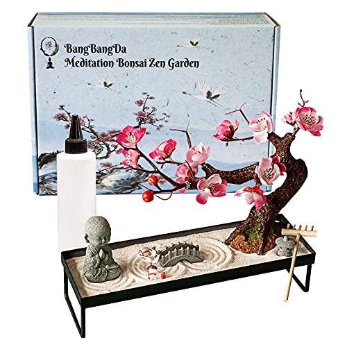 Japanese Zen Garden Meditation Gifts – Home Office Zen Decor Zen Gifts for Women Lady Friends – Meditation Gifts - Valentine Limited Deals