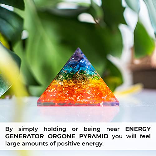 Energy Generator Orgone Pyramid for E-Energy Protection & Healing- meditation orgonite pyramids/crystal chakra - Personal Hour for Yoga and Meditations 