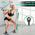 Load image into Gallery viewer, Adjustable Pilates Bar kit with 4 Resistance Bands - Personal Hour for Yoga and Meditations 
