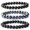 Load image into Gallery viewer, 4 Pieces of Natural 8mm Gorgeous Gemstones Crystal Stretch Bracelet Unisex - Personal Hour for Yoga and Meditations 

