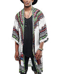 Load image into Gallery viewer, Zen and Meditation Clothes - African Dashiki Printed Ruffle Shawl Collar Cardigan Vintage Cloak - Personal Hour for Yoga and Meditations 
