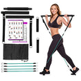Load image into Gallery viewer, Resistance Band Yoga Pilates Bar Kit -Portable Pilates - Personal Hour for Yoga and Meditations 
