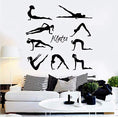 Load image into Gallery viewer, Yoga Poses - Pilates Pose Silhouette Wall Decor- Yoga Vinyl Wall Sticker Woman Exercise Meditation Decoration for Yoga Studio Home Bedroom Gym - Personal Hour 
