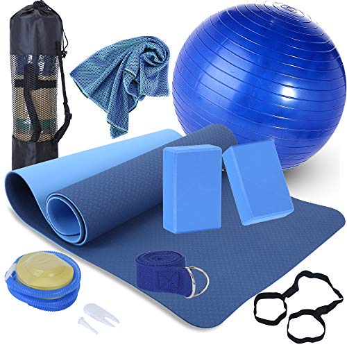 Gifts for Yoga Beginners - Yoga Beginners Kit from 11-Piece - Personal Hour for Yoga and Meditations 