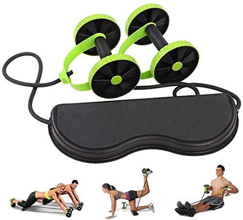 Ab Wheel Roller - Pilates Equipment for Perfect Core Workout Training - Personal Hour for Yoga and Meditations 