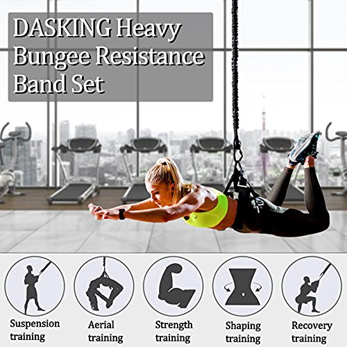 Heavy Bungee Resistance Band Set Gravity Yoga Bungee Cord Resistance Belt Bundle - Bungee Training - Personal Hour for Yoga and Meditations 