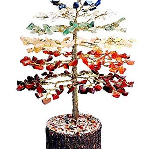 Open image in slideshow, Meditation Gift - 7 Chakra Crystal Tree for Positive Energy - Stone Bonsai Tree - Premium Meditation Decor - Personal Hour 
