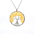 Load image into Gallery viewer, Colorful Gravel Stone Tree of Life Necklace Copper Chian Stone Jewelry Souvenir Stone - Personal Hour for Yoga and Meditations 
