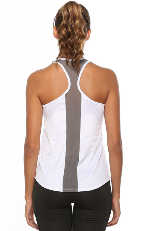 Women's Casual Yoga Sports Mesh Tank Top - Personal Hour for Yoga and Meditations 
