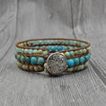 Load image into Gallery viewer, Stone Accessories  - Natural stone multilayer bracelet - Personal Hour for Yoga and Meditations 
