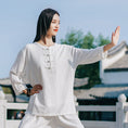 Load image into Gallery viewer, Zen White Clothes -  Tai Chi Clothes - Premium Meditation Outfit - Personal Hour for Yoga and Meditations 
