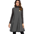 Load image into Gallery viewer, Women's High Neck Zen and Yoga Dress With Long Sleeve - Personal Hour for Yoga and Meditations 
