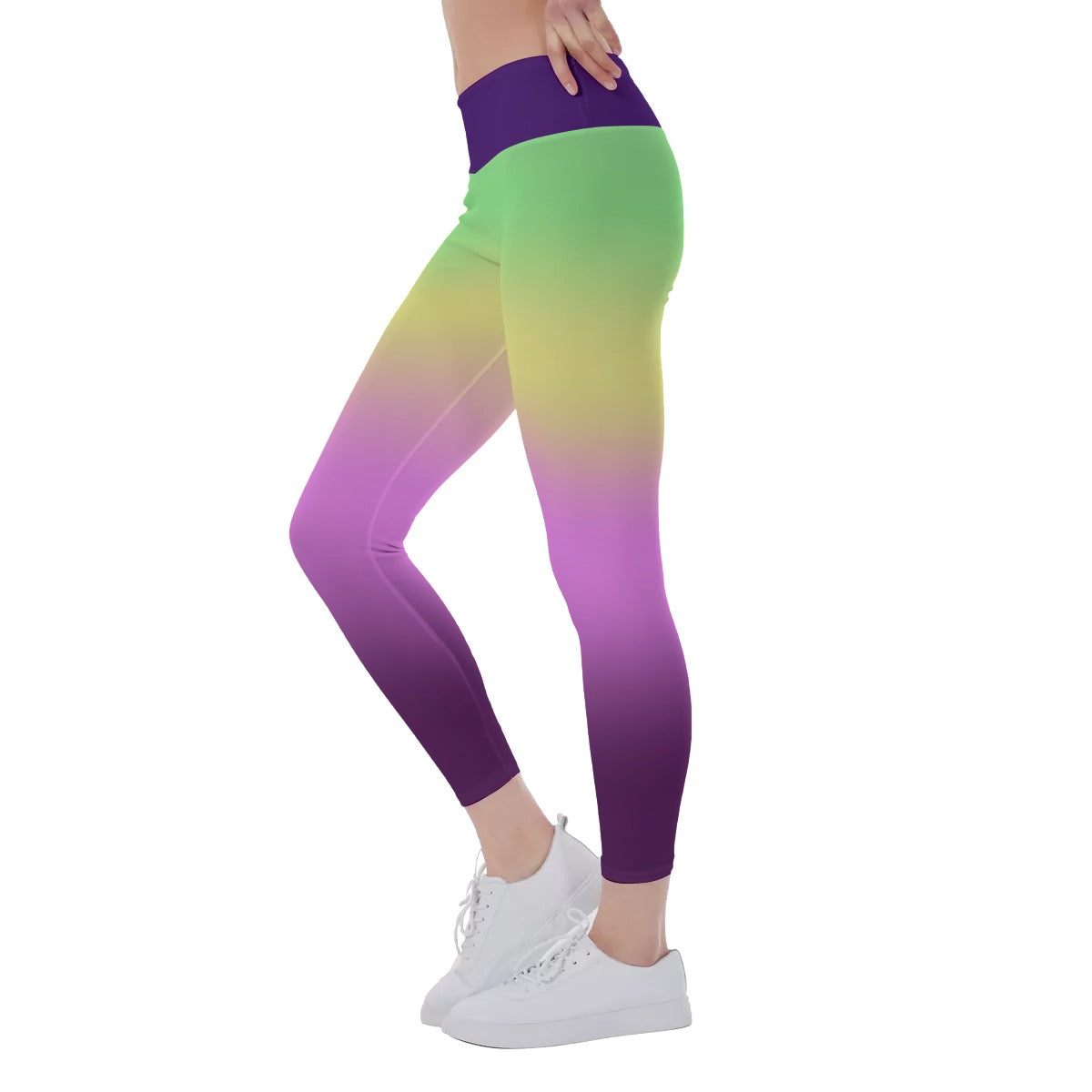 Teen Yoga Pants - Lady Colorful - Yoga Leggings - Personal Hour for Yoga and Meditations 