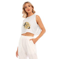 Load image into Gallery viewer, Women's Sleeveless Cropped White Yoga Top Yoga and Meditation Products - Personal Hour
