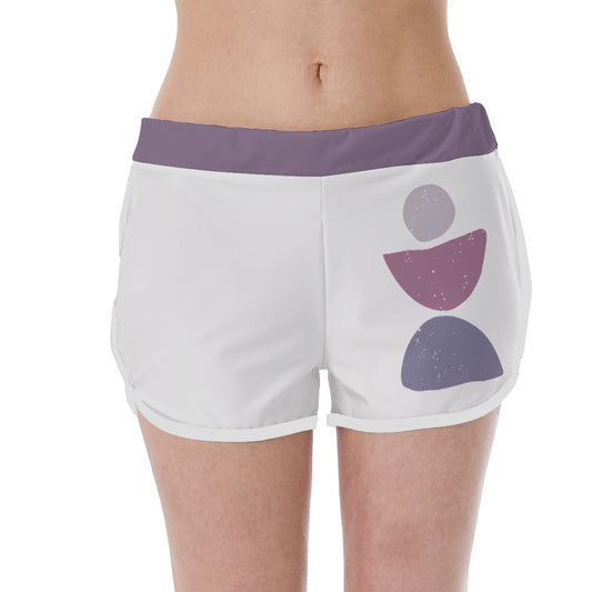 White Yoga Shorts for Teen - Personal Hour for Yoga and Meditations 