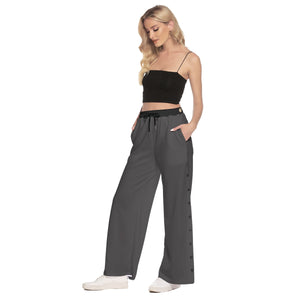 Open image in slideshow, Loose Side Slit Snap Button Yoga Trousers - Personal Hour for Yoga and Meditations 
