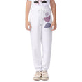 Load image into Gallery viewer, White Kids Yoga Pants - Children’s Yoga Clothes - Personal Hour for Yoga and Meditations 
