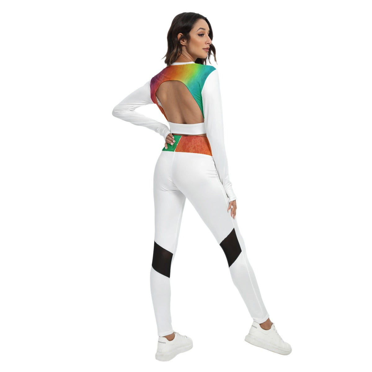 Energy Youth's Yoga Set With Backless Top And Leggings - Personal Hour for Yoga and Meditations 