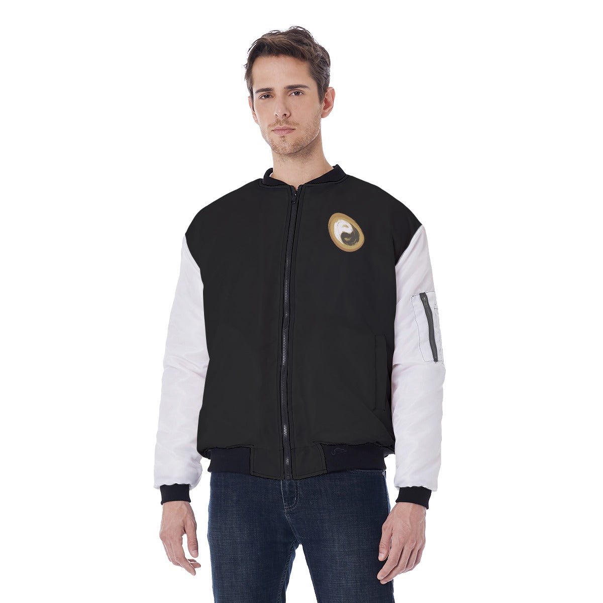 Men's Bomber Jacket for Yoga Lovers - Personal Hour for Yoga and Meditations 