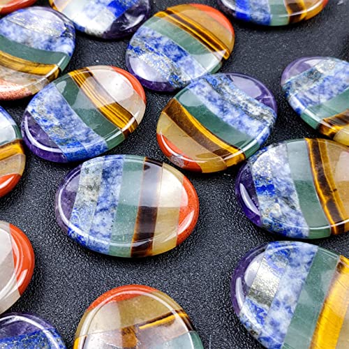 Chestea Worry Stones - Rainbow Crystals - Personal Hour for Yoga and Meditations 