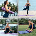 Load image into Gallery viewer, Yoga Mat with Instructional Poses Prints - Personal Hour for Yoga and Meditations 
