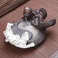 Load image into Gallery viewer, Ceramic Handcrafted Backflow Incense Holder - Personal Hour for Yoga and Meditations 
