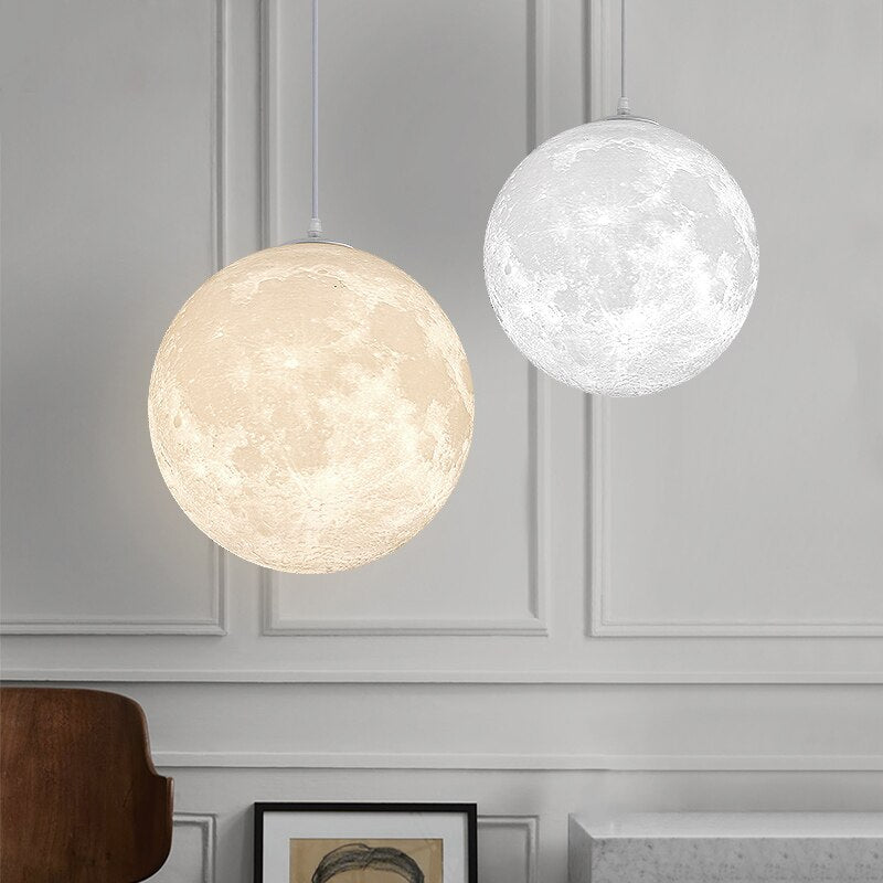 3D full moon chandelier - Zen Decor Ideas - Personal Hour for Yoga and Meditations 