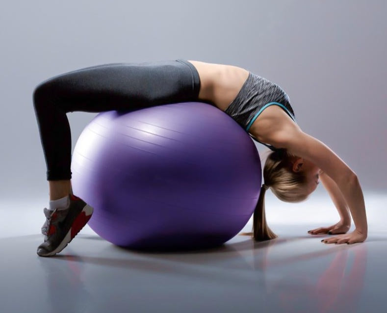 Yoga Ball Pilates Fitness Balance Ball Gymnastic Exercise and Fitness - Personal Hour for Yoga and Meditations 