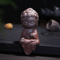Load image into Gallery viewer, Buddha Statue - Monk Clay Figure - Zen Decor Ideas - Personal Hour for Yoga and Meditations 
