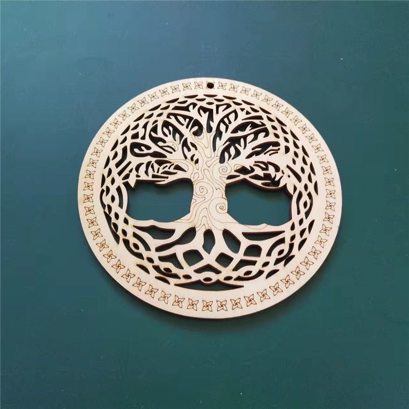 Mandala Wood Tree Of Life Symbol - Yoga and Zen Decor Yoga and Meditation Products - Personal Hour