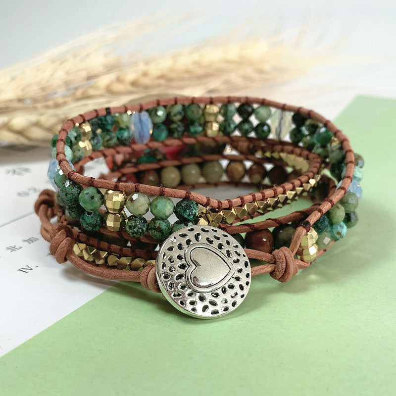 Stone Accessories- Stone color emperor stone bracelet - Personal Hour for Yoga and Meditations 