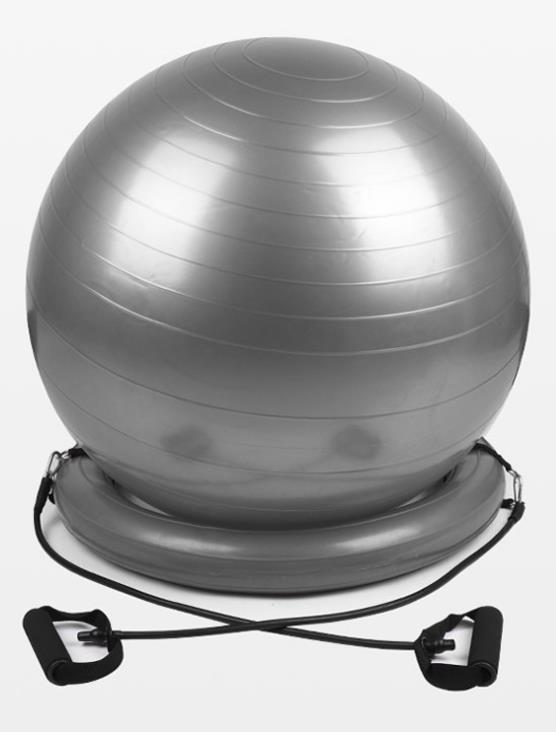 Explosion-proof yoga ball fixed base - Exercises stability ball - Personal Hour for Yoga and Meditations 